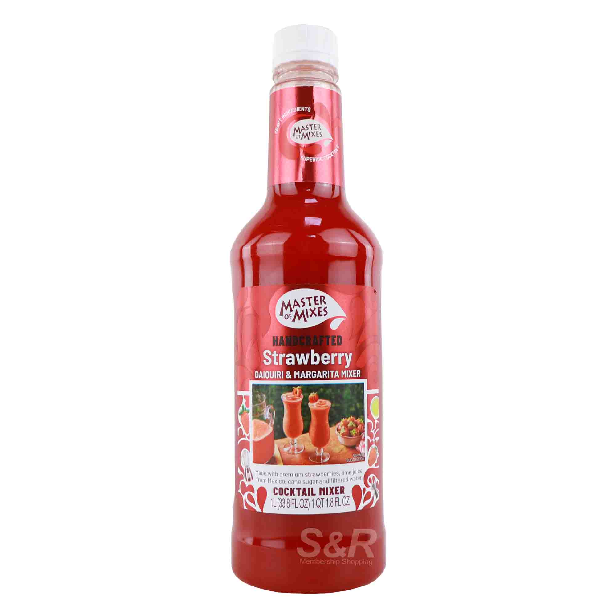 Master of Mixes Strawberry Daiquiri Margarita Mixer 1L Master of Mixes Strawberry Daiquiri Margarita Mixer 1L